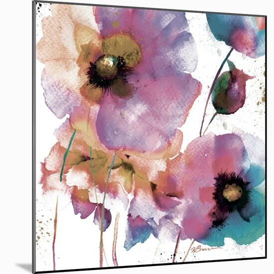 Pink Flowers 1-Victoria Brown-Mounted Art Print