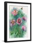 Pink Flowers and a Bee-ZPR Int’L-Framed Premium Giclee Print