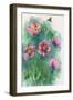 Pink Flowers and a Bee-ZPR Int’L-Framed Giclee Print