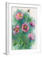 Pink Flowers and a Bee-ZPR Int’L-Framed Giclee Print