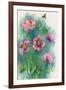 Pink Flowers and a Bee-ZPR Int’L-Framed Giclee Print