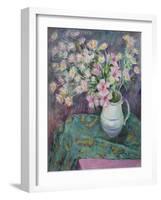 Pink Flowers in a Jug-Karen Armitage-Framed Giclee Print