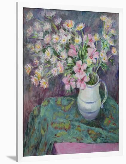 Pink Flowers in a Jug-Karen Armitage-Framed Premium Giclee Print