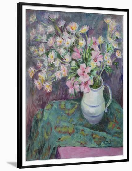 Pink Flowers in a Jug-Karen Armitage-Framed Premium Giclee Print