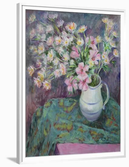 Pink Flowers in a Jug-Karen Armitage-Framed Premium Giclee Print