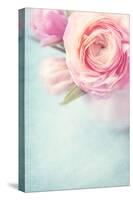 Pink Flowers in a Vase-egal-Stretched Canvas