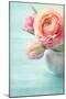 Pink Flowers in a Vase-egal-Mounted Photographic Print