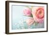 Pink Flowers in a Vase-egal-Framed Photographic Print