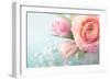 Pink Flowers in a Vase-egal-Framed Photographic Print