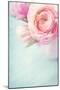 Pink Flowers in a Vase-egal-Mounted Photographic Print