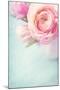 Pink Flowers in a Vase-egal-Mounted Photographic Print