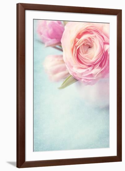 Pink Flowers in a Vase-egal-Framed Photographic Print