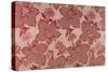 Pink Flowers on a Baise Background-null-Stretched Canvas