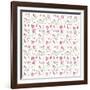 Pink Flowers Pattern-Wendy Edelson-Framed Giclee Print