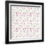 Pink Flowers Pattern-Wendy Edelson-Framed Giclee Print