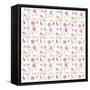 Pink Flowers Pattern-Wendy Edelson-Framed Stretched Canvas