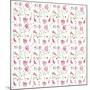 Pink Flowers Pattern-Wendy Edelson-Mounted Giclee Print