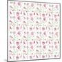 Pink Flowers Pattern-Wendy Edelson-Mounted Giclee Print