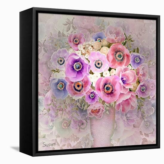 Pink Flowers-Skarlett-Framed Stretched Canvas