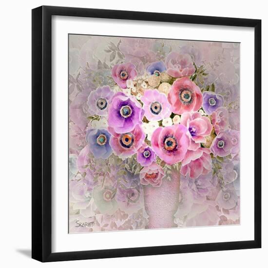 Pink Flowers-Skarlett-Framed Giclee Print