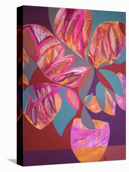 Pink Flowers-Gabriela Avila-Stretched Canvas