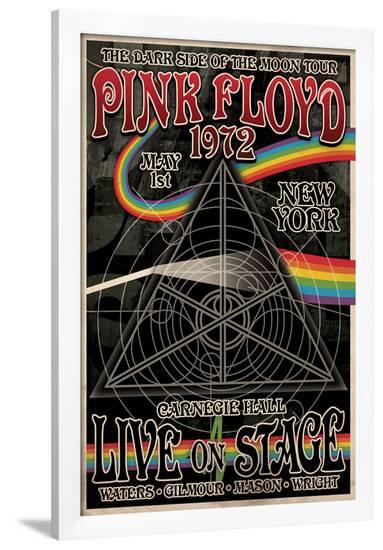 Pink Floyd 1972 Carnegie Hall--Framed Poster