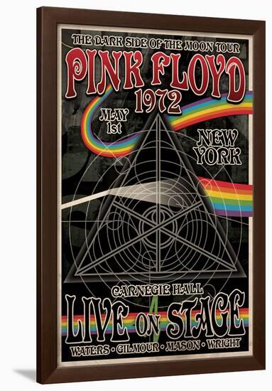 Pink Floyd 1972 Carnegie Hall-null-Framed Poster