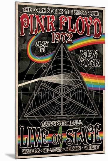 Pink Floyd 1972 Carnegie Hall-null-Mounted Poster