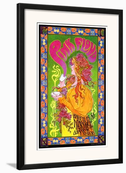 Pink Floyd in Concert, London, 1966-Bob Masse-Framed Art Print