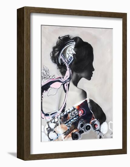 Pink Fluence 1-Design Fabrikken-Framed Art Print