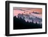 Pink Fog Flow, Sunset Mood and Flow, Marin County, San Francisco-Vincent James-Framed Photographic Print