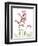 Pink Foxglove Portrait-Albert Koetsier-Framed Premium Giclee Print