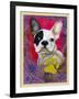 Pink French Bulldog-Cathy Cute-Framed Giclee Print