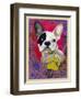 Pink French Bulldog-Cathy Cute-Framed Giclee Print