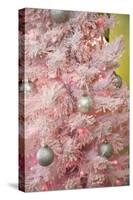 Pink Frosted Christmas Tree, Palm Springs, California, USA-Julien McRoberts-Stretched Canvas