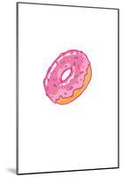 Pink Frosted Donut in Profile-null-Mounted Poster