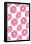 Pink Frosted Donut Storm-null-Framed Poster