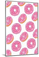 Pink Frosted Donut Storm-null-Mounted Poster