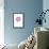 Pink Frosted Donut  Straight On-null-Framed Poster displayed on a wall