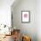 Pink Frosted Donut  Straight On-null-Framed Poster displayed on a wall