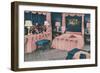 Pink Frou-Frou Bedroom-null-Framed Art Print