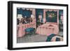 Pink Frou-Frou Bedroom-null-Framed Art Print