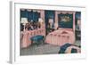 Pink Frou-Frou Bedroom-null-Framed Art Print