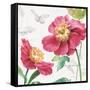 Pink Garden III-Lisa Audit-Framed Stretched Canvas