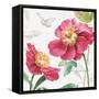 Pink Garden III-Lisa Audit-Framed Stretched Canvas