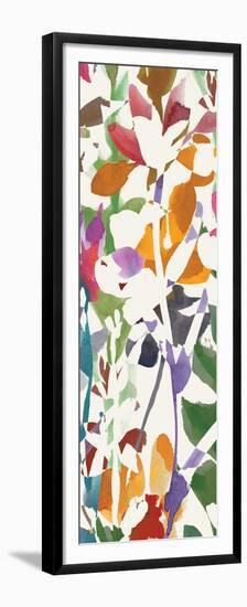 Pink Garden Panel II White-Wild Apple Portfolio-Framed Premium Giclee Print