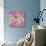 Pink Geometric Pattern-cienpies-Art Print displayed on a wall