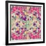 Pink Geometric Pattern-cienpies-Framed Art Print