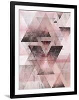 Pink Geometric-Urban Epiphany-Framed Art Print