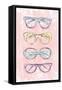 Pink Glasses-Martina Pavlova-Framed Stretched Canvas